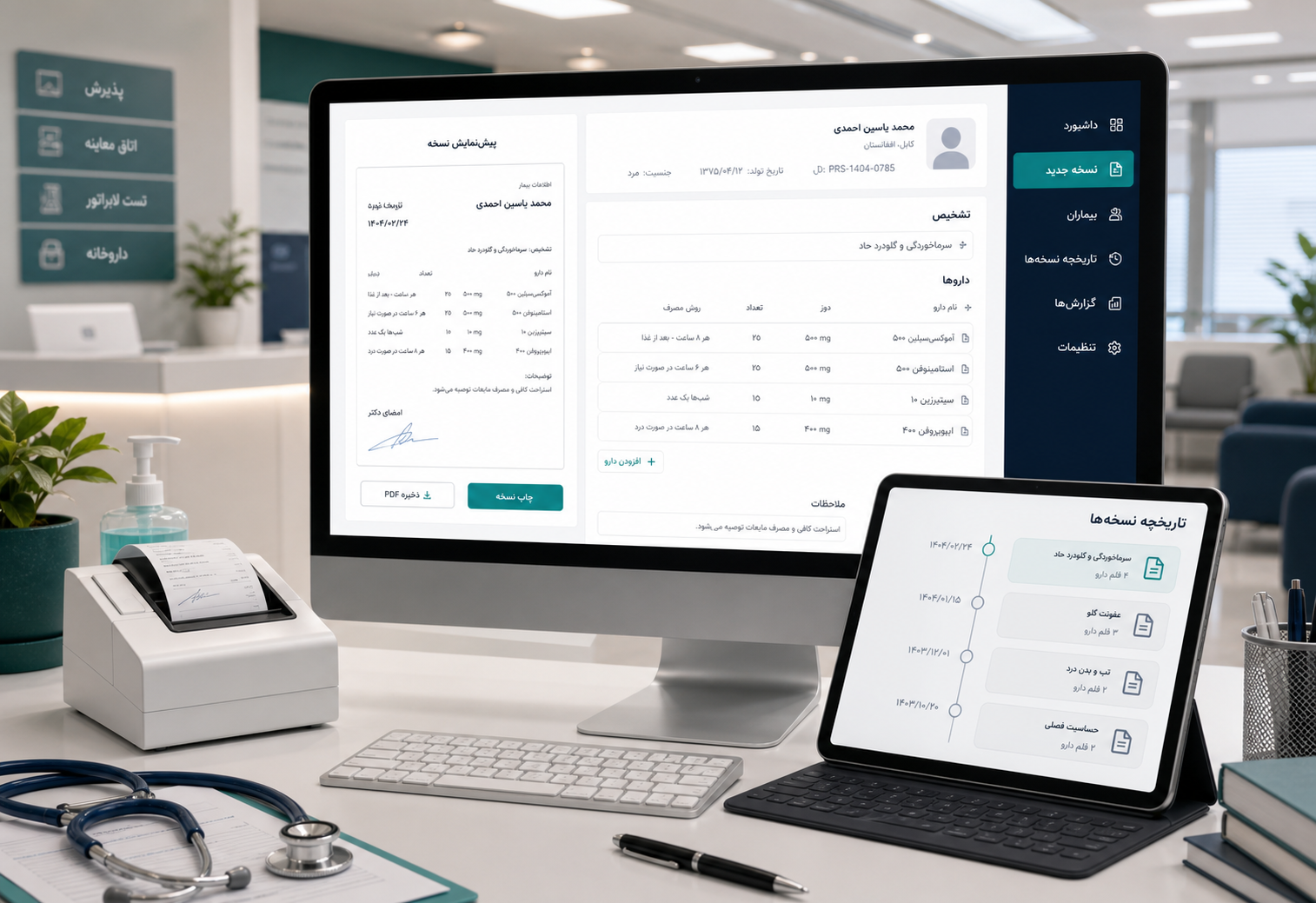 پوستر سیستم نسخه کمپیوتری